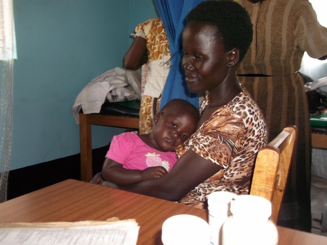 This little girl is suffering from Malaria, but she is one of the lucky ones as she is being treated at Buburi Community Clinic