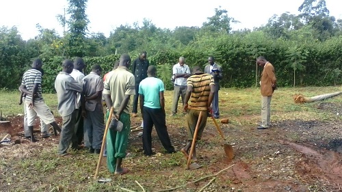 Blessing the ground for the New Maternity and HIV extension