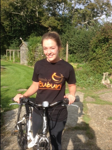 Pedal power for Katharine!